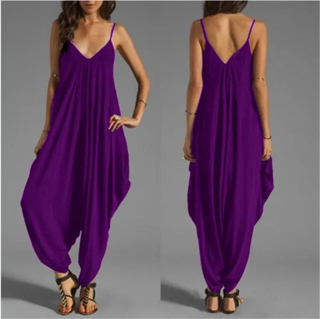 2019 Long Bodysuit Fashion Summer Women's Harem Romper Jumpsuit Combinaison Femme Elegant Coveralls Playsuit Macacao Clothing