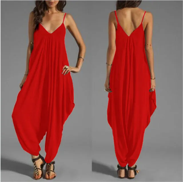 2019 Long Bodysuit Fashion Summer Women's Harem Romper Jumpsuit Combinaison Femme Elegant Coveralls Playsuit Macacao Clothing