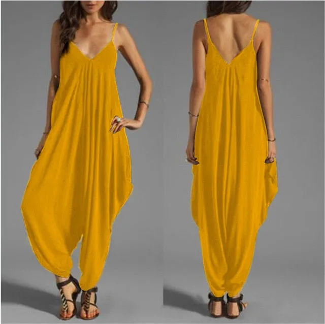 2019 Long Bodysuit Fashion Summer Women's Harem Romper Jumpsuit Combinaison Femme Elegant Coveralls Playsuit Macacao Clothing