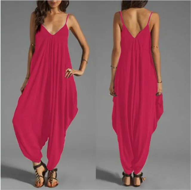 2019 Long Bodysuit Fashion Summer Women's Harem Romper Jumpsuit Combinaison Femme Elegant Coveralls Playsuit Macacao Clothing