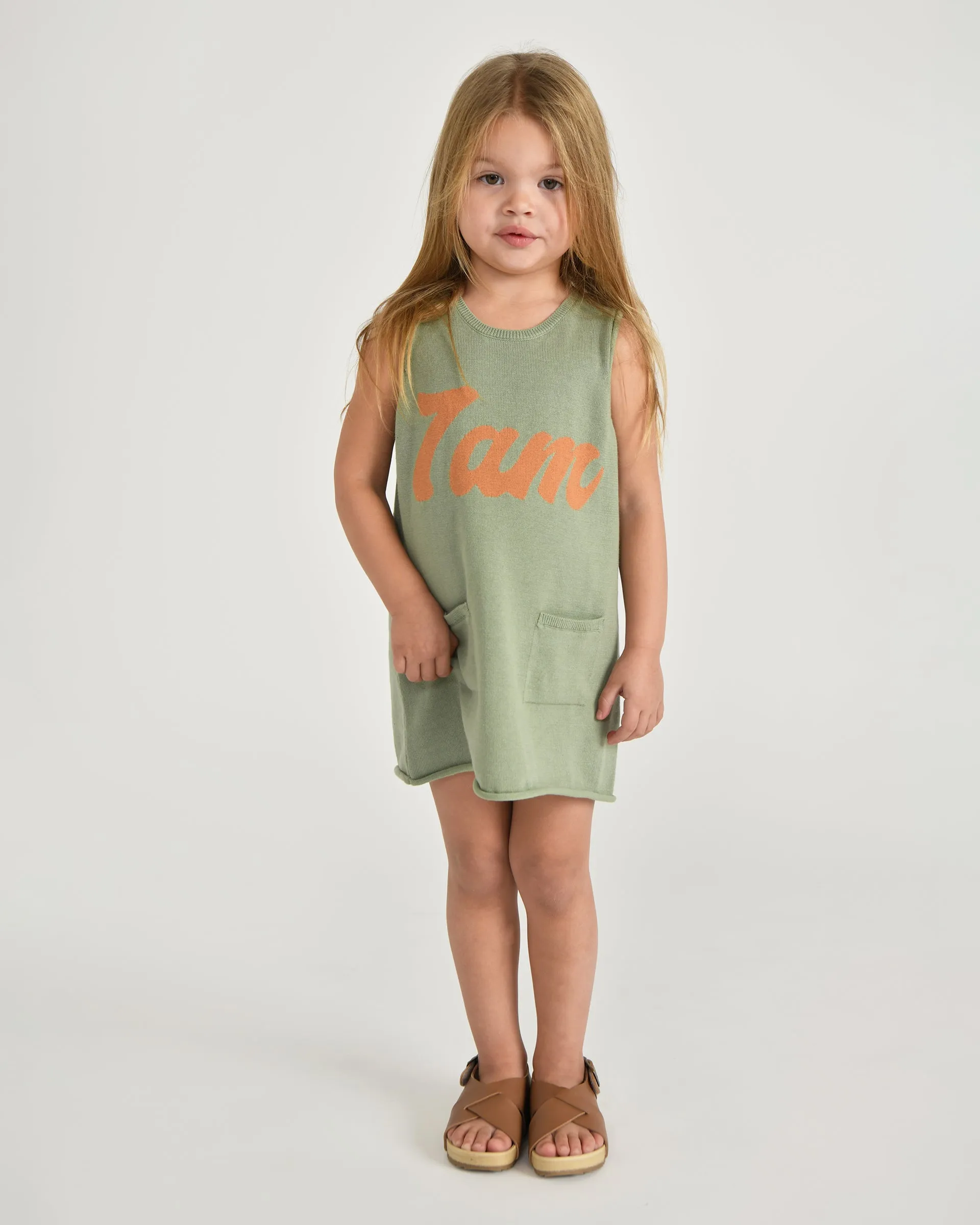 7AM Logo Boxy Cotton Dress