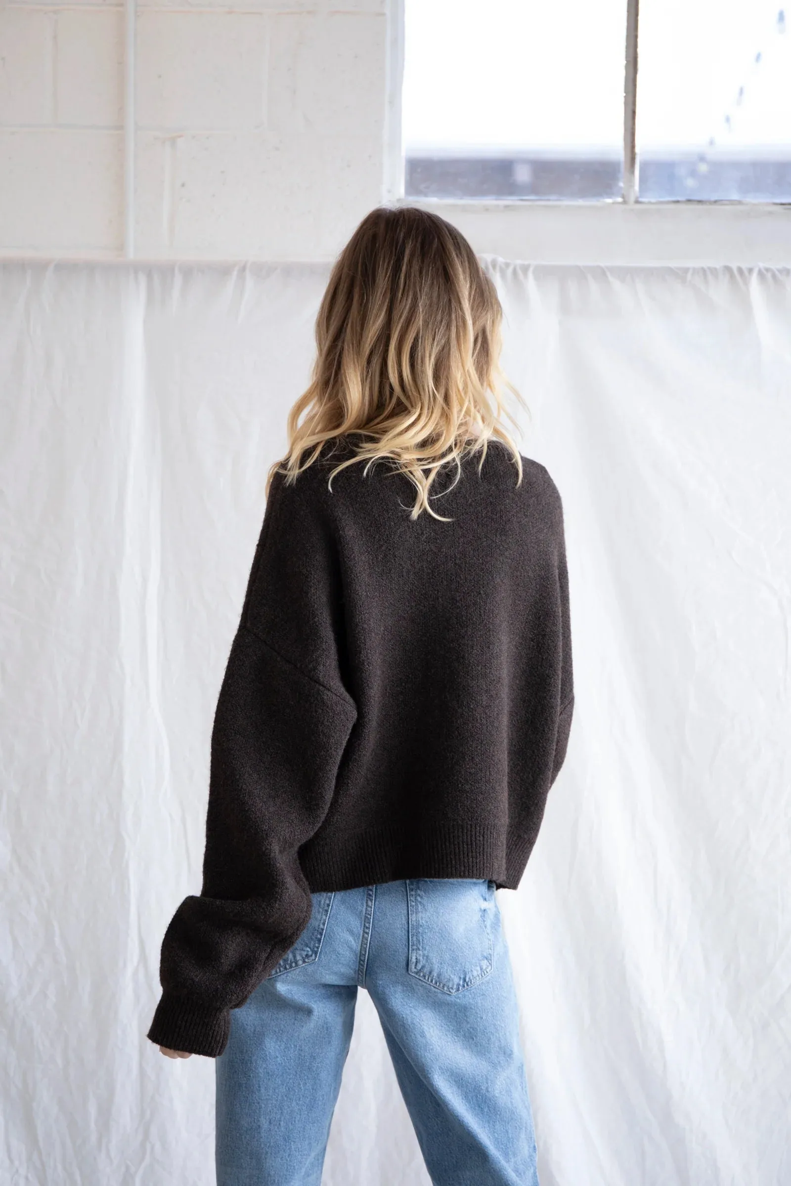Alyssa Cardigan (Chocolate Brown)