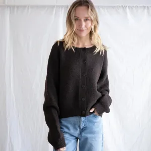 Alyssa Cardigan (Chocolate Brown)