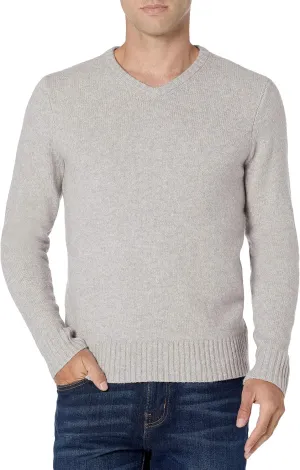 Amazon Essentials Men's Long-Sleeve Soft Touch V-Neck Sweater