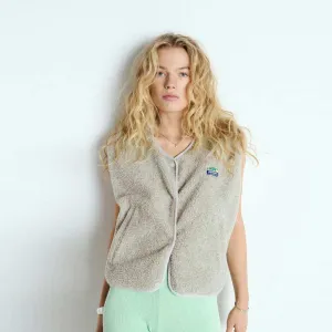 AMERICAN VINTAGE HOK16B vest - polar chine grå