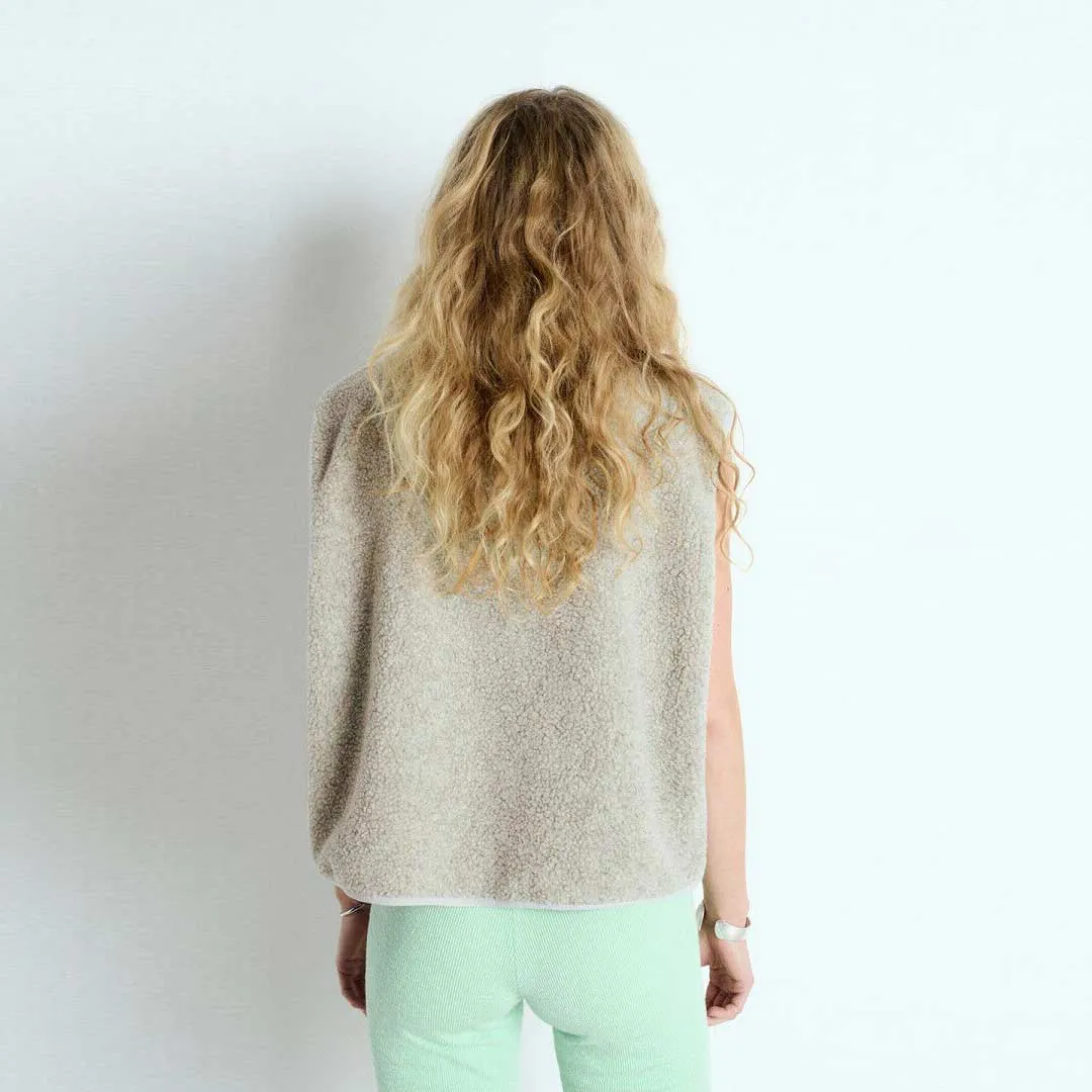 AMERICAN VINTAGE HOK16B vest - polar chine grå