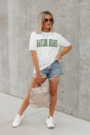 BAYLOR BEARS BONUS POINTS SUBTLE LEOPARD PRINT TEE