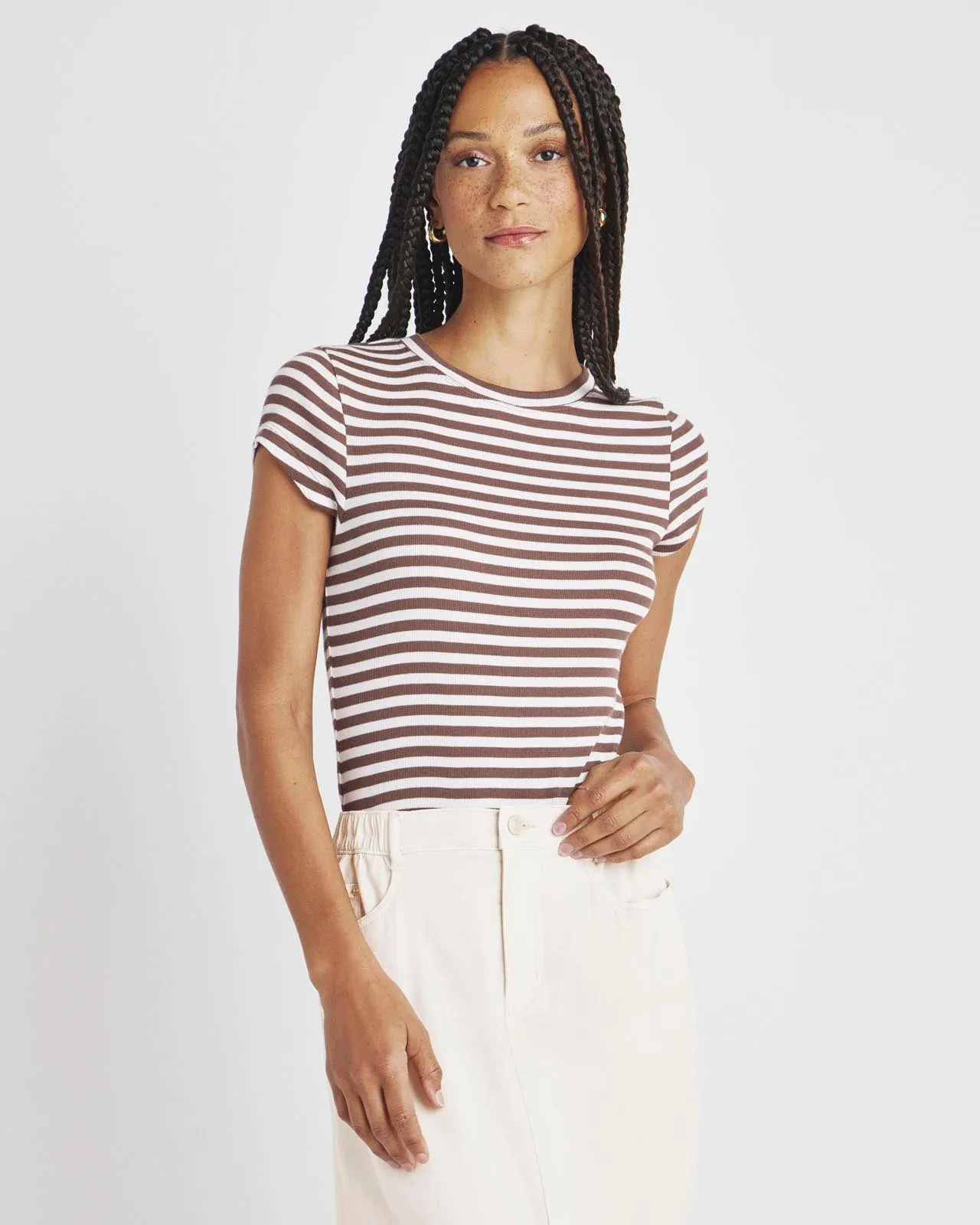 Benson Stripe Short Sleeve Crew Tee