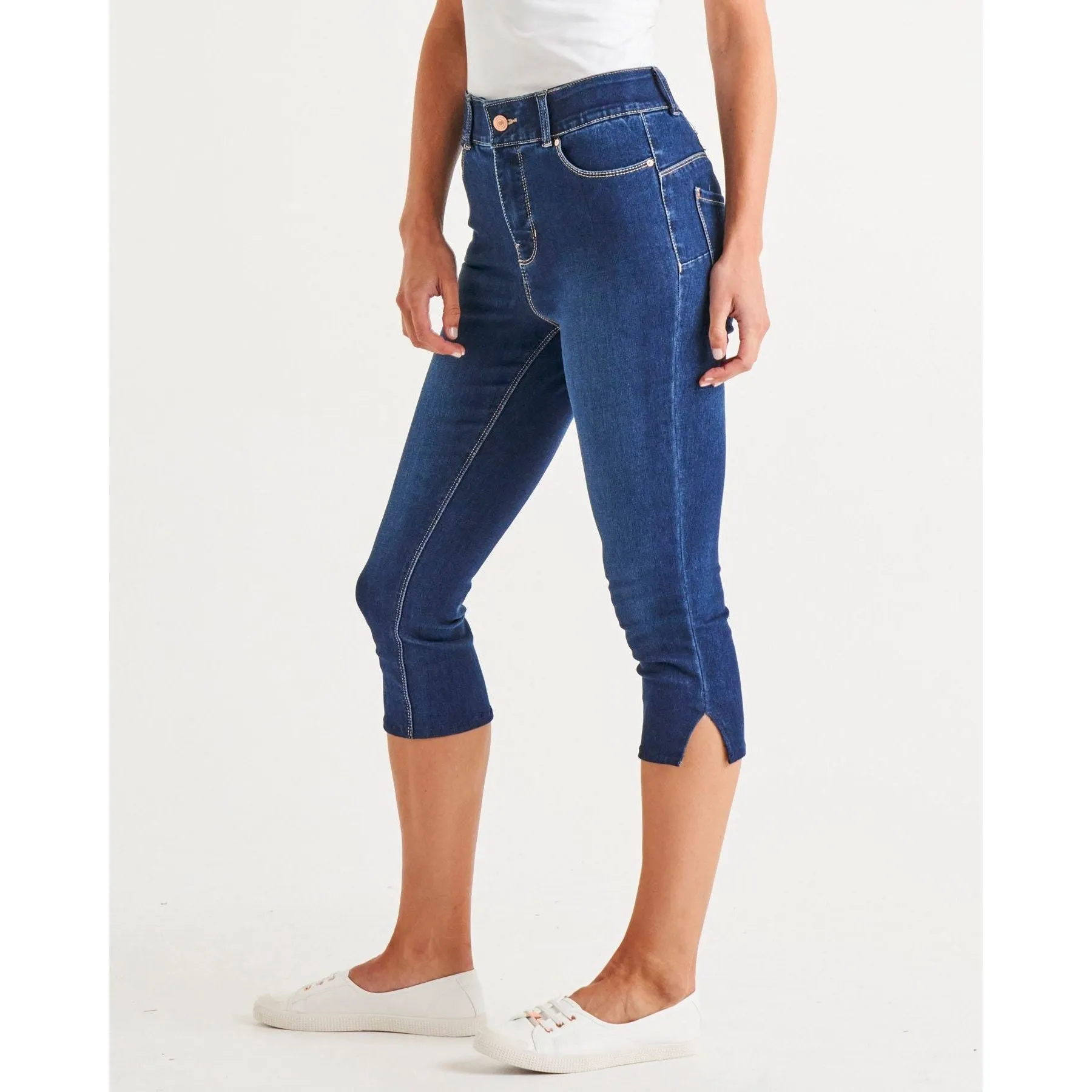 Camila Crop Jeans - Midnight Denim