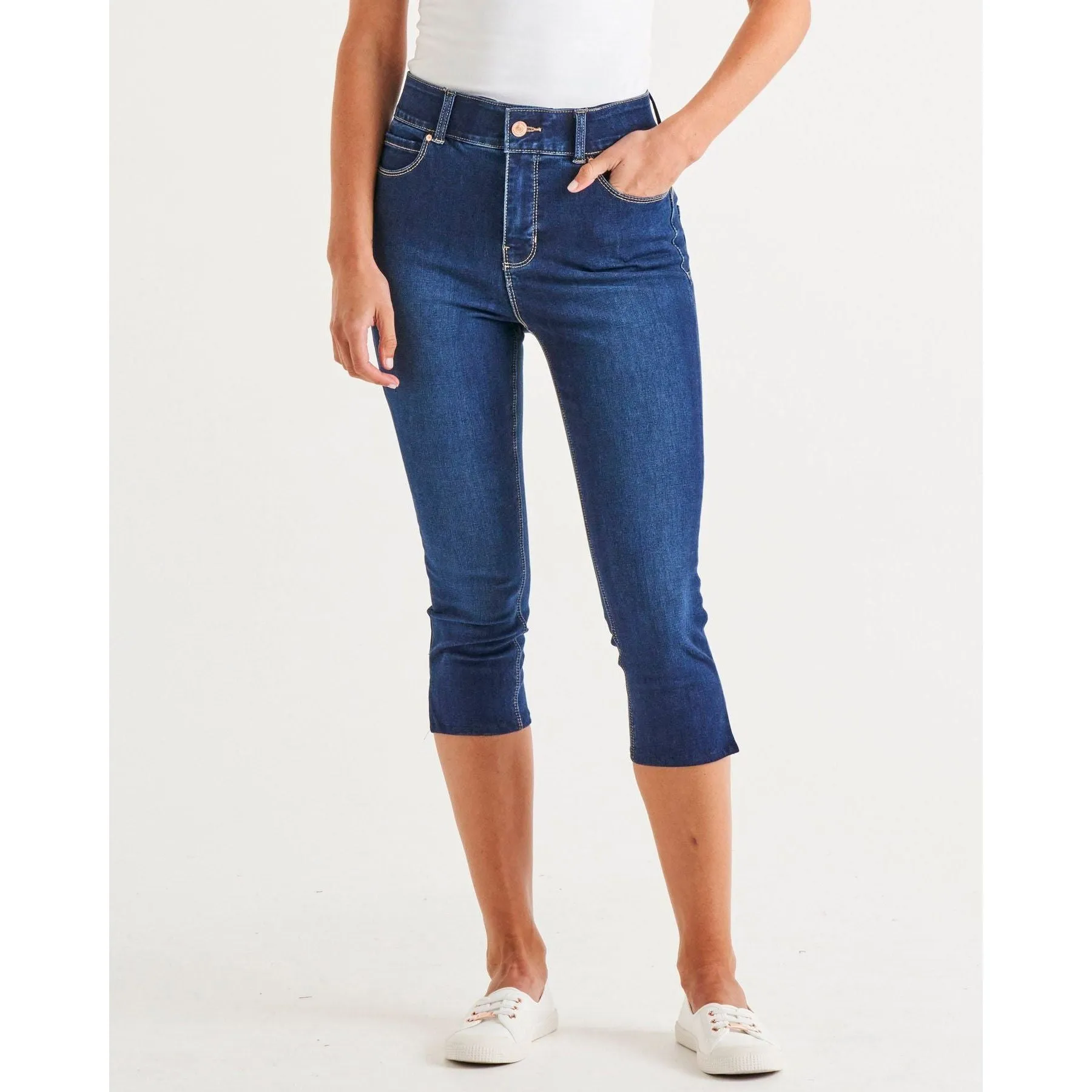 Camila Crop Jeans - Midnight Denim