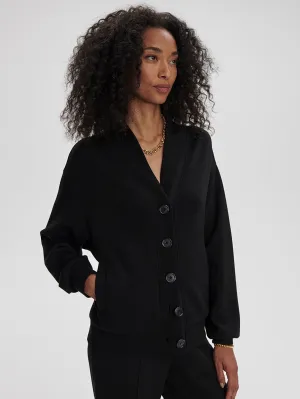 Celeste Button Through Cardigan - Black