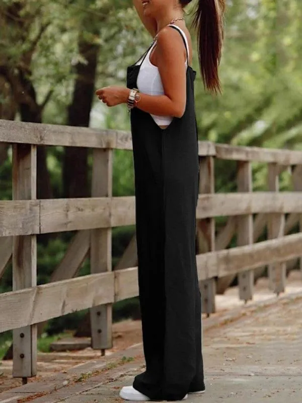 Chic Adjustable Suspender Wide Leg Jumpsuit: The Essential Fashion Statement for Women