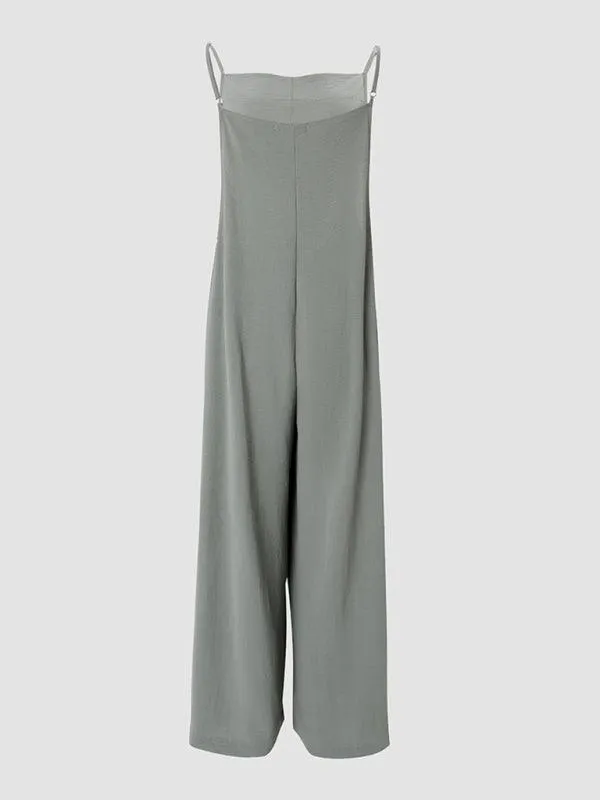 Chic Adjustable Suspender Wide Leg Jumpsuit: The Essential Fashion Statement for Women