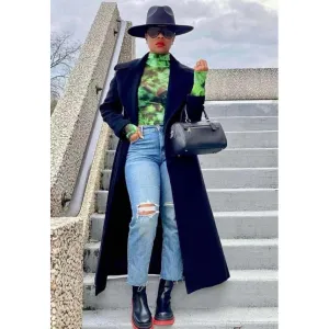 Classy Solid Color Coat
