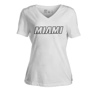 Court Culture MIAMI Women's V-Neck Tee
