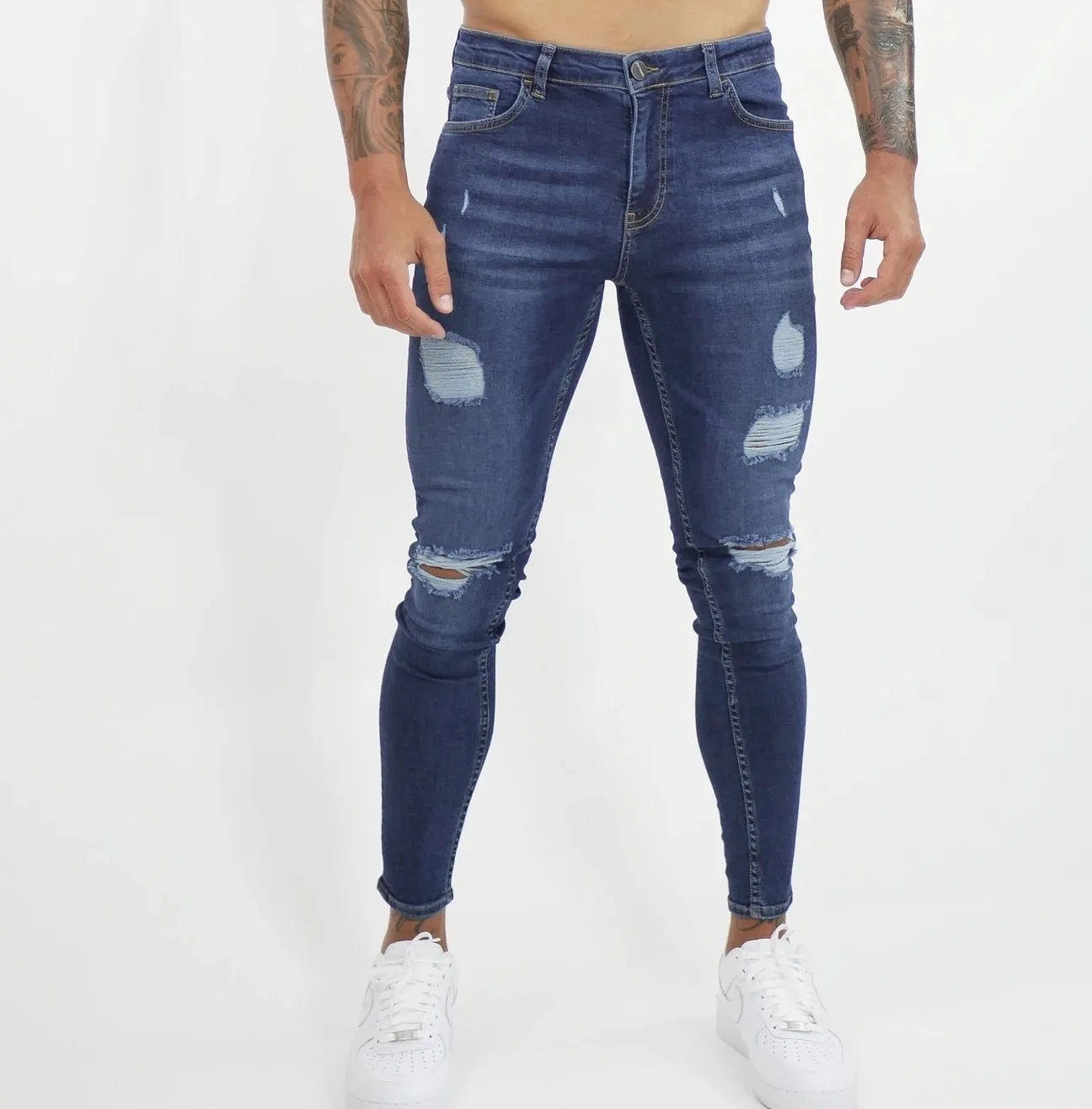 Creation - Dark Blue Skinny Jeans for Men