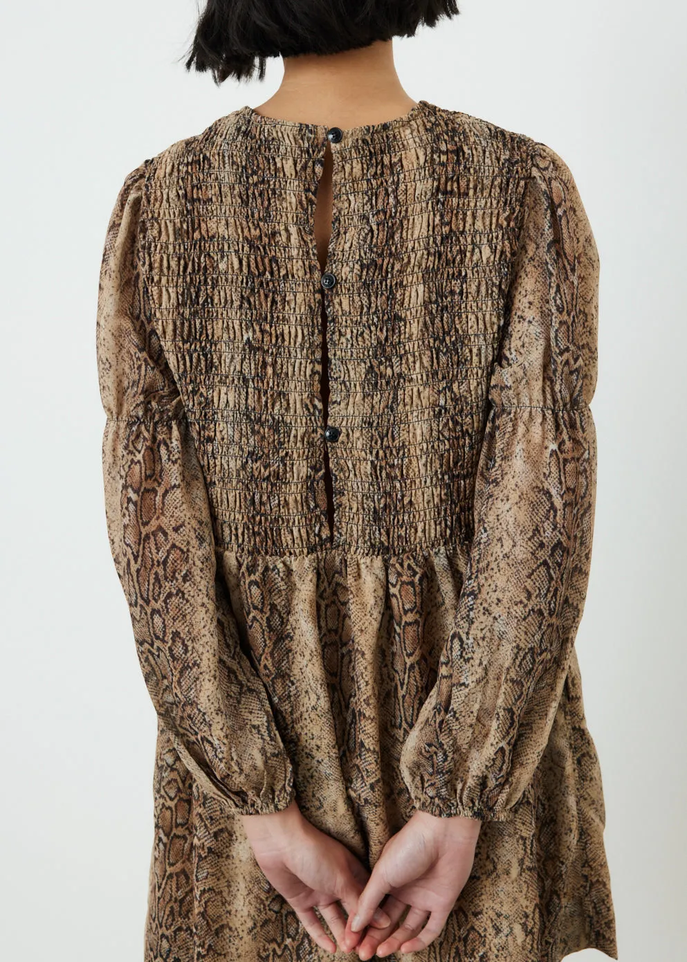 Crepe Mini Dress
