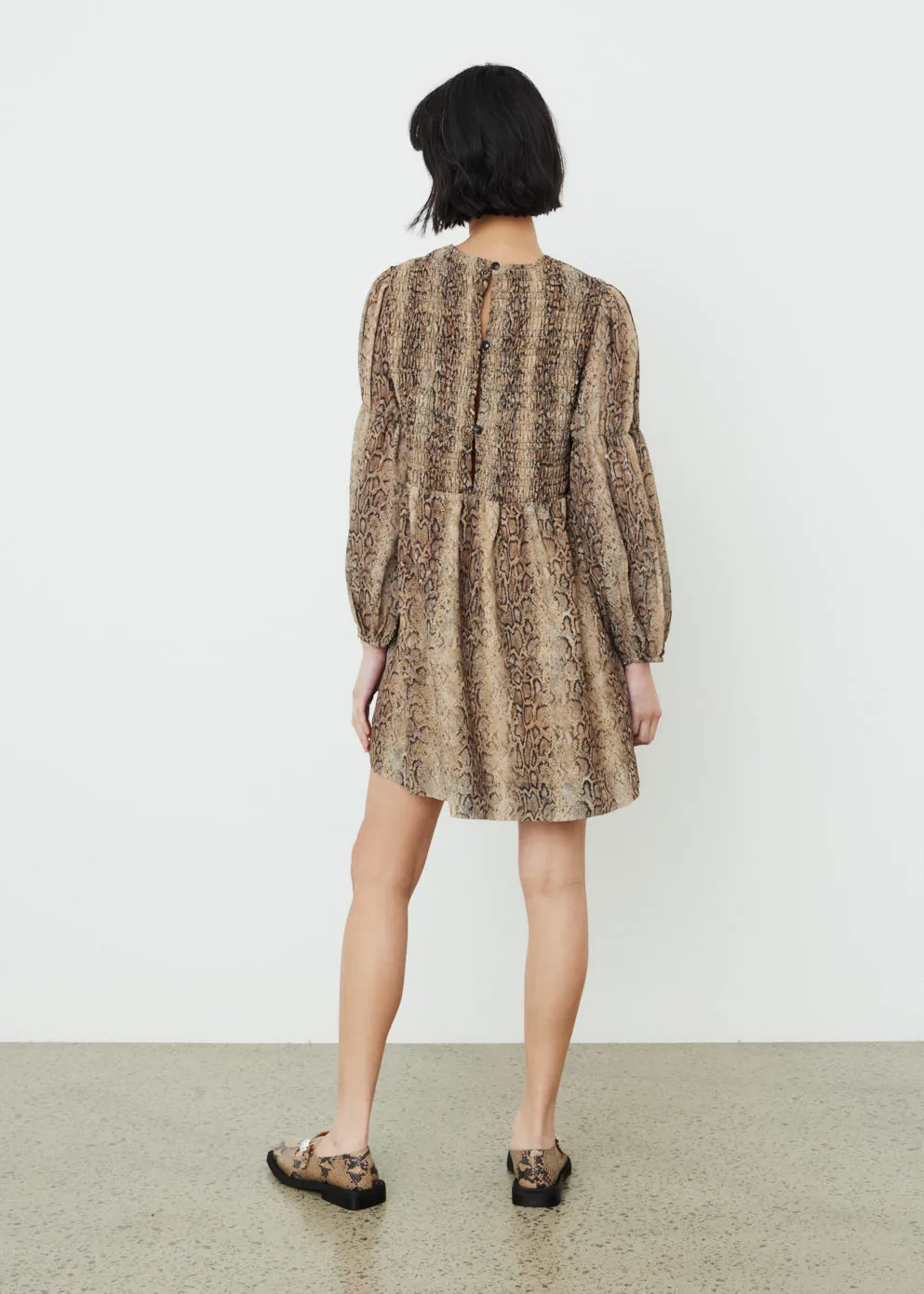 Crepe Mini Dress