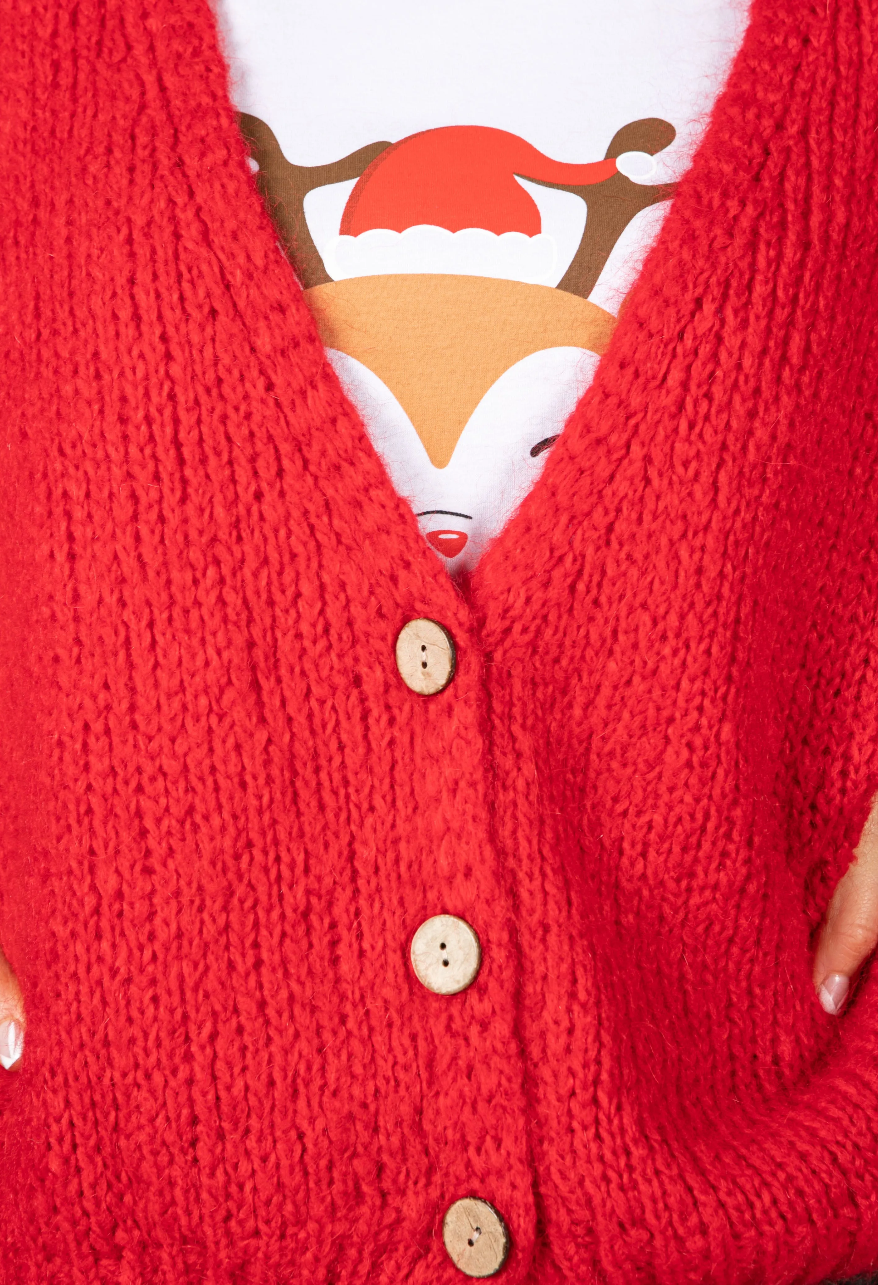 Crimson Relaxed Fit Cardi