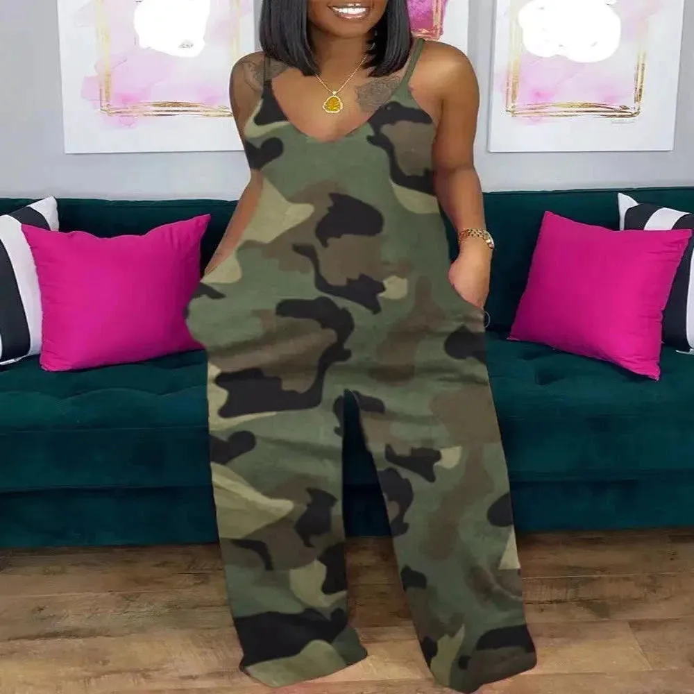 Daily Casual Rompers Sleeveless Straight Tube Jumpsuit
