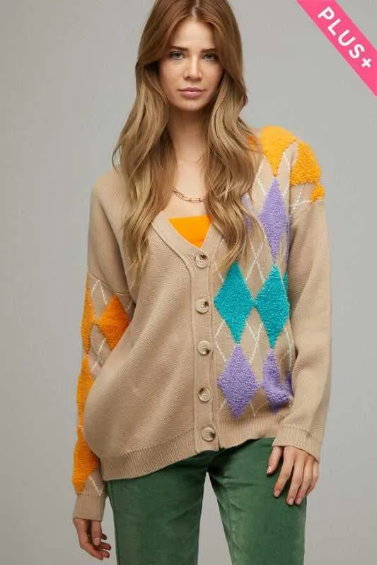 Dandy V Neck Button Front Cardigan