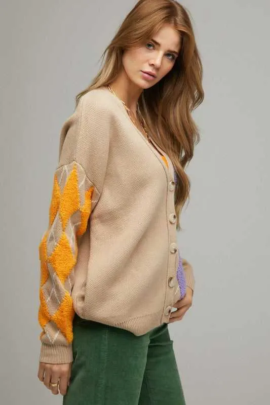 Dandy V Neck Button Front Cardigan