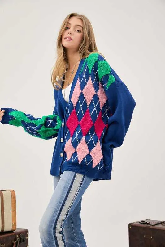 Dandy V Neck Button Front Cardigan