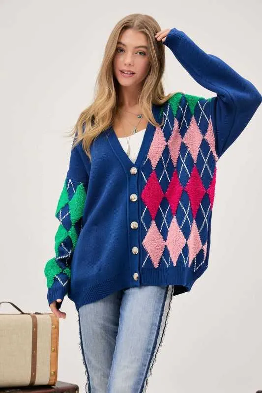 Dandy V Neck Button Front Cardigan