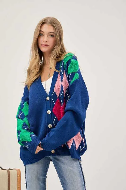 Dandy V Neck Button Front Cardigan