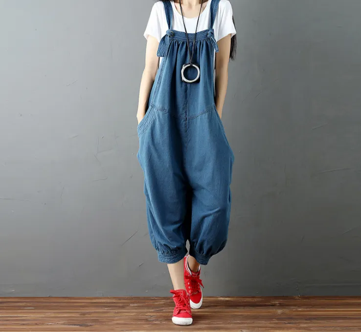 Fashion Casual Drop Crotch Jumpsuits