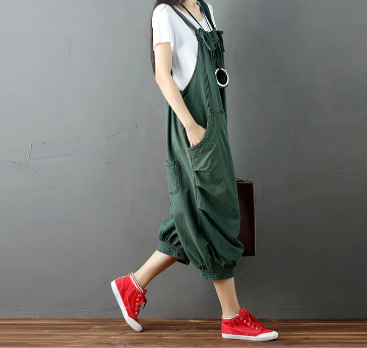 Fashion Casual Drop Crotch Jumpsuits