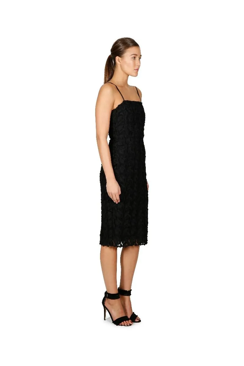 Floral Mirage Lace Midi Dress