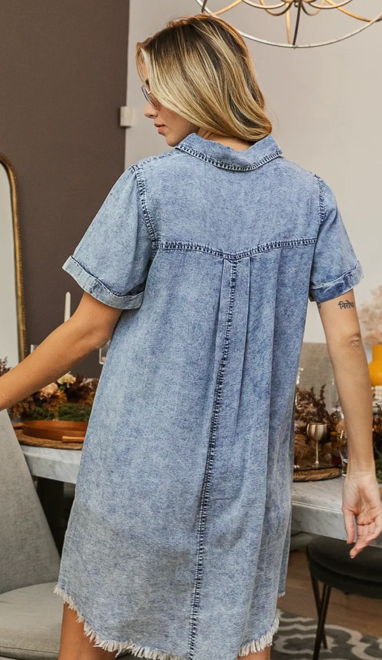 Frayed Vintage Washed Dress
