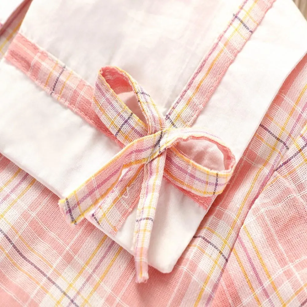 Girls Plaid Long Sleeve Dress Girls Dresses Wholesale