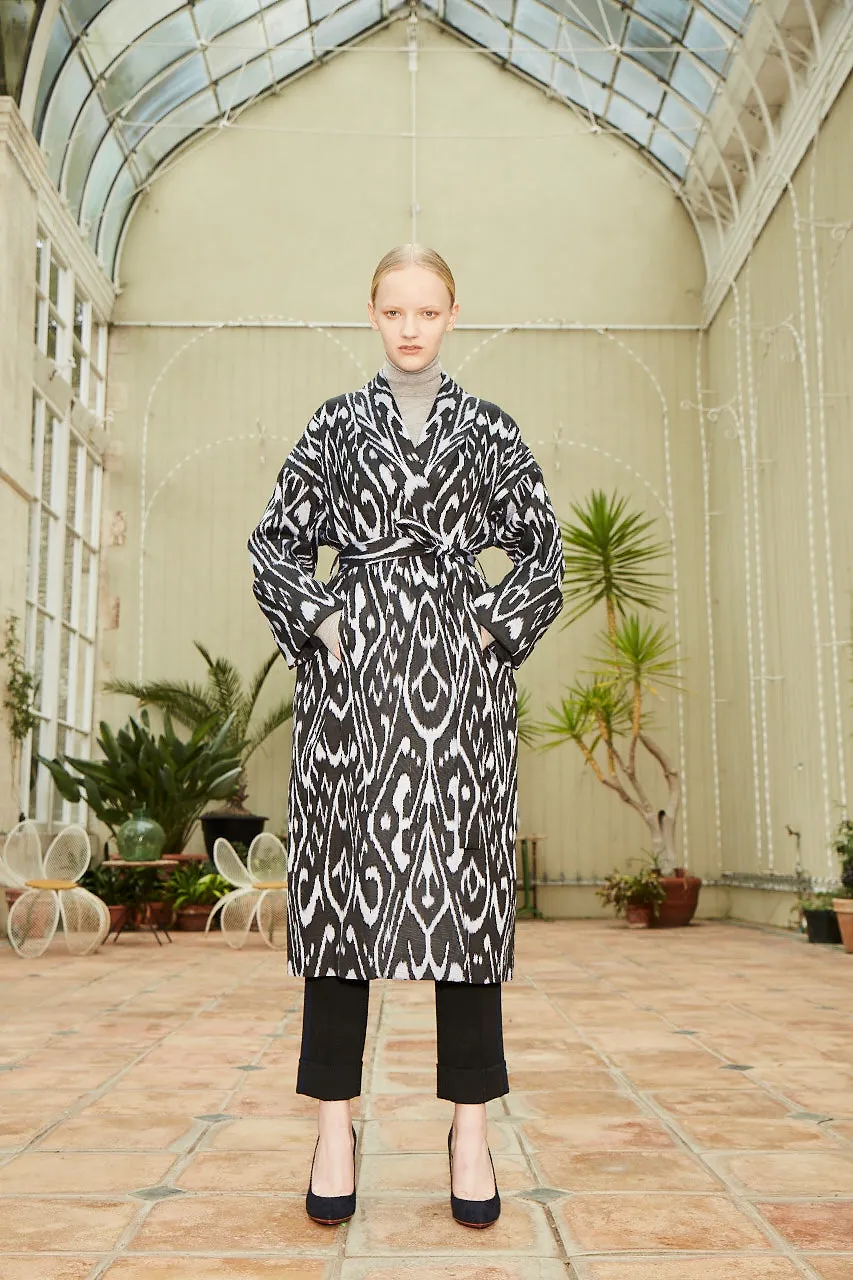 Hand-Woven Silk Ikat Trousers - Latifa - 'Delightful'