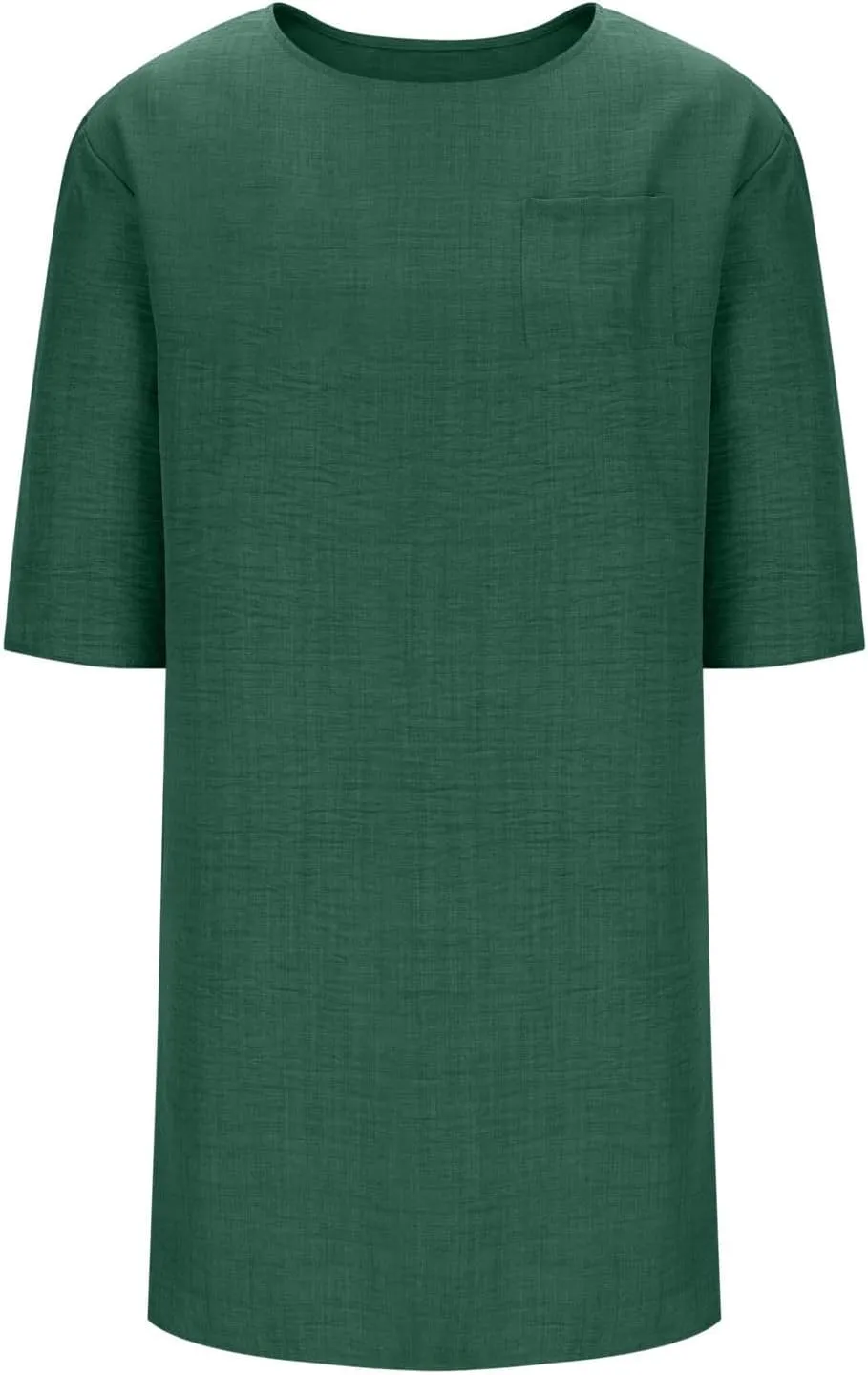 hlysgo Womens Vacation Dress 2025 Summer Casual 3/4 Sleeve Mini Dresses Loose Comfy Knee Length Beach Dress with Pockets