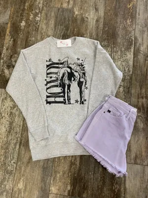 Howdy Cowgirl Graphic Sweatshirt