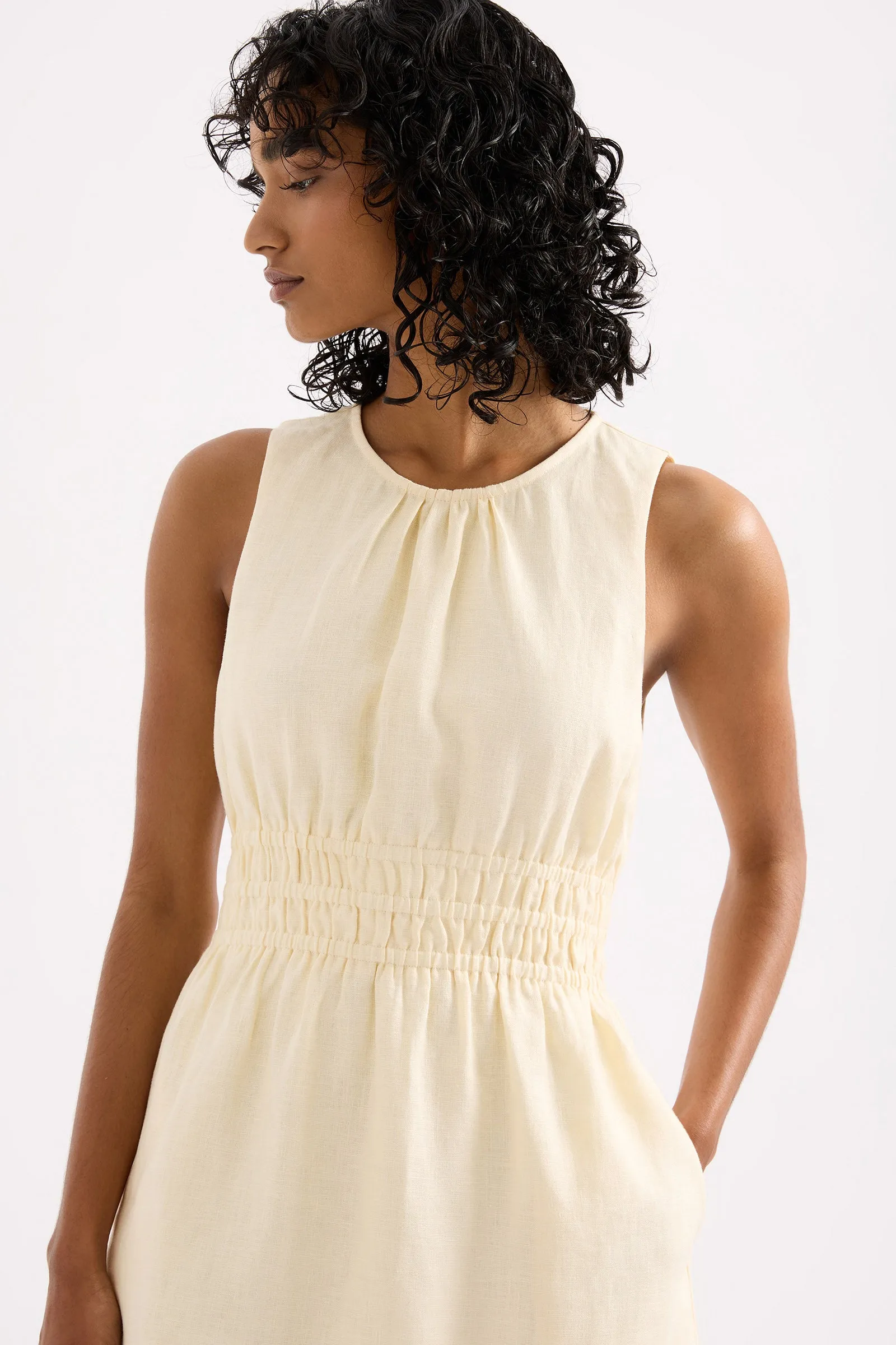 JAXSON LINEN MINI DRESS