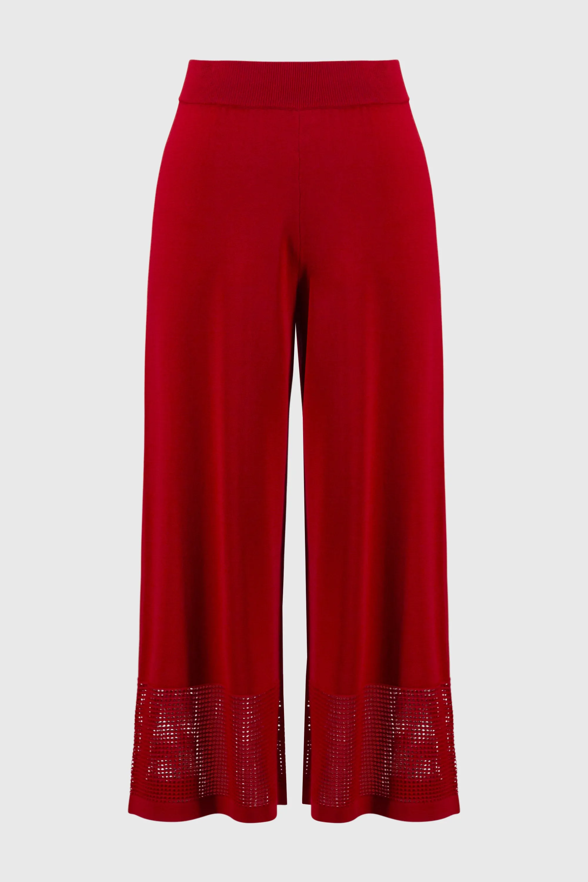 Joseph Ribkoff Radiant Red Culotte with Mesh Detail