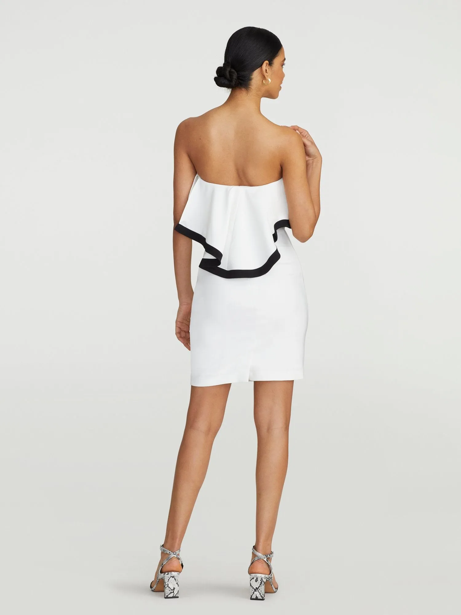 Kami Strapless Ruffle-Front Dress