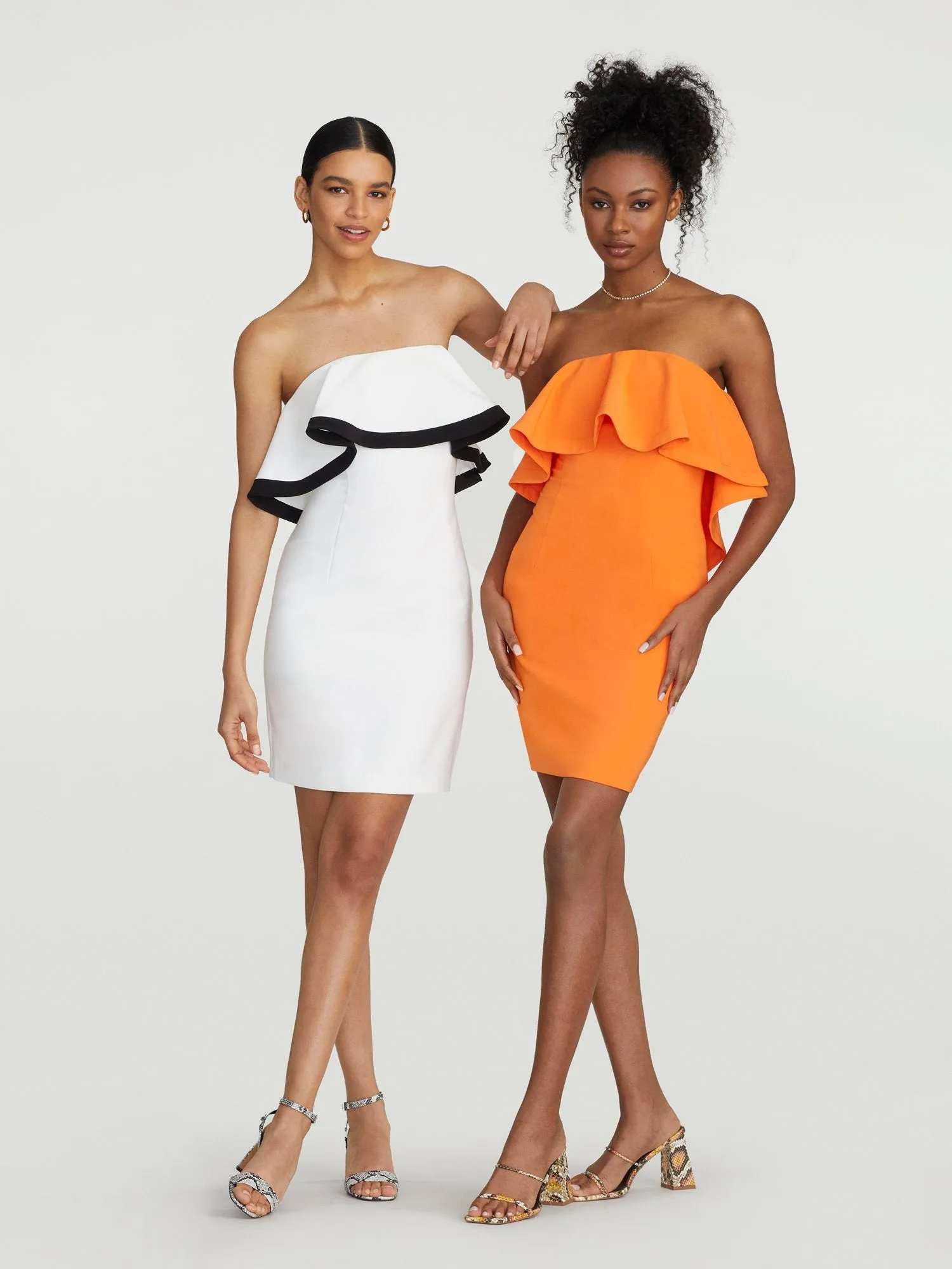 Kami Strapless Ruffle-Front Dress