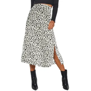 Ladies Leopard Printed Chiffon Skirt