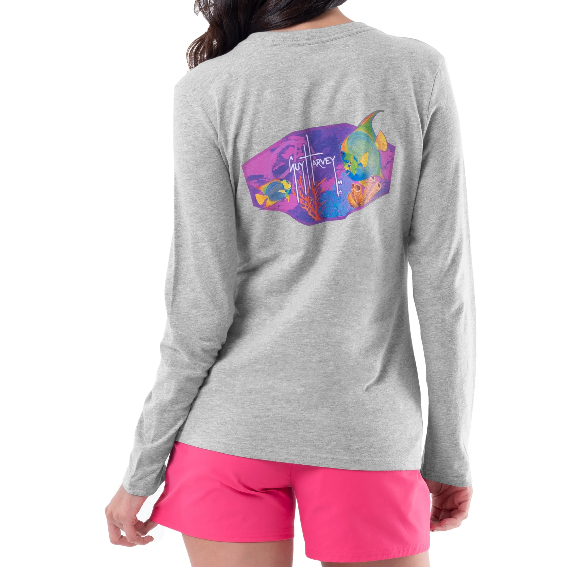 Ladies Queen Angel Long Sleeve V-Neck T-Shirt