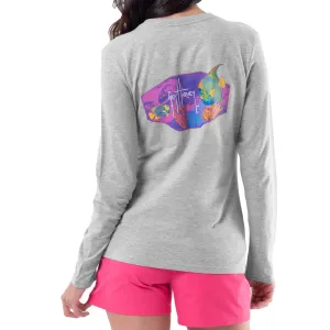 Ladies Queen Angel Long Sleeve V-Neck T-Shirt
