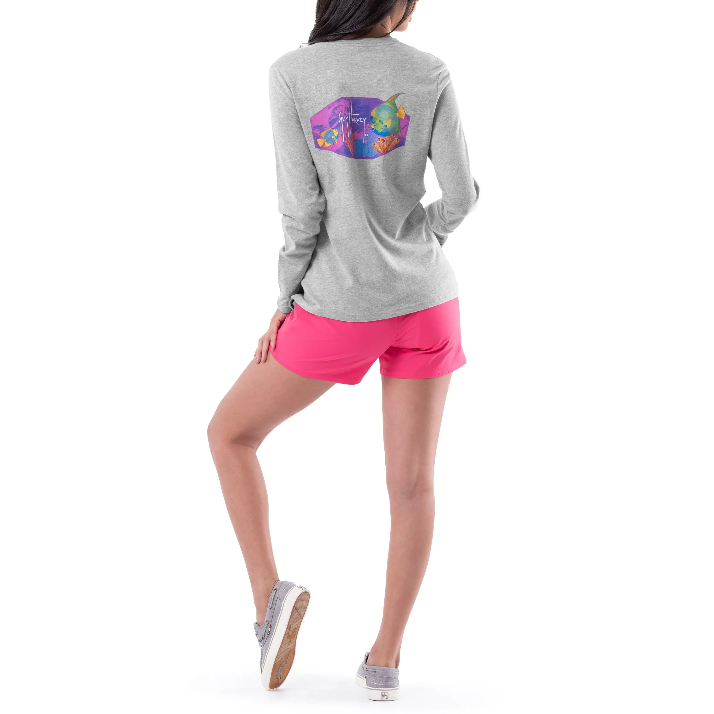 Ladies Queen Angel Long Sleeve V-Neck T-Shirt