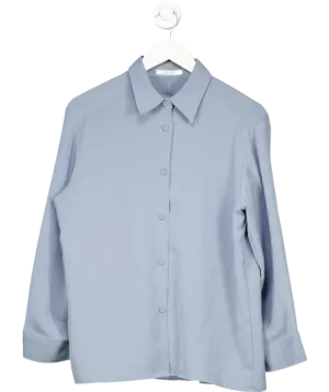 Mellor Blue Button Down Blouse UK 10