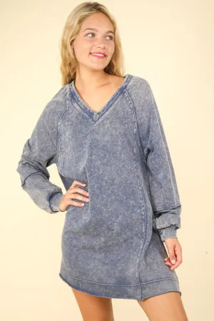 Michele Oversized Mineral Wash Dress