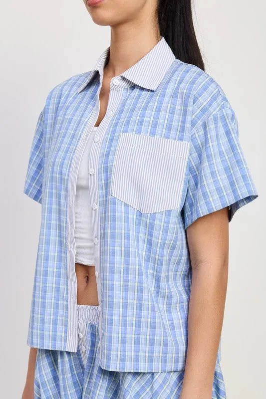 MIX MEDIA OVERSIZED SHIRT