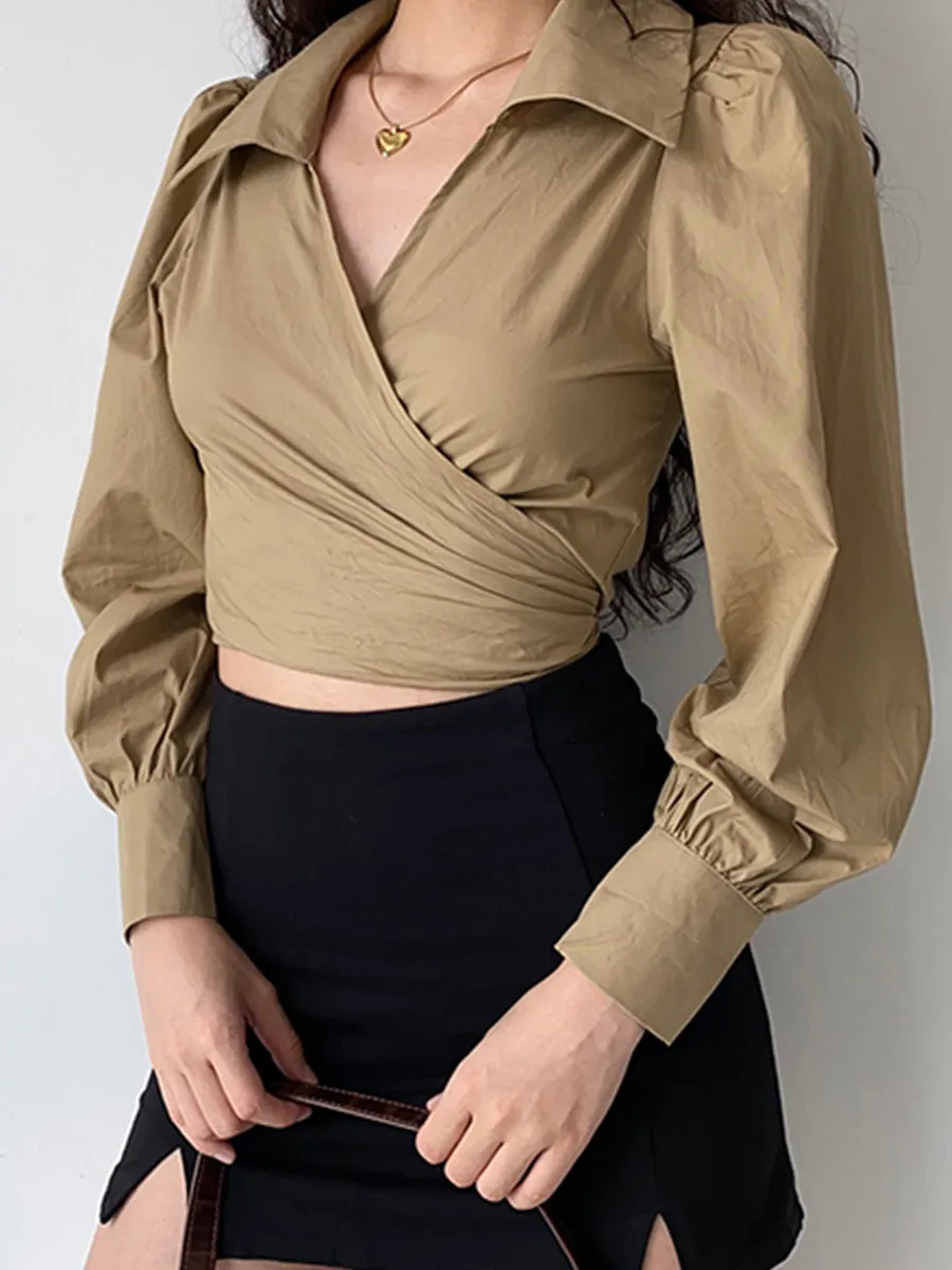 Multi Wear Lace-up Shirt Top