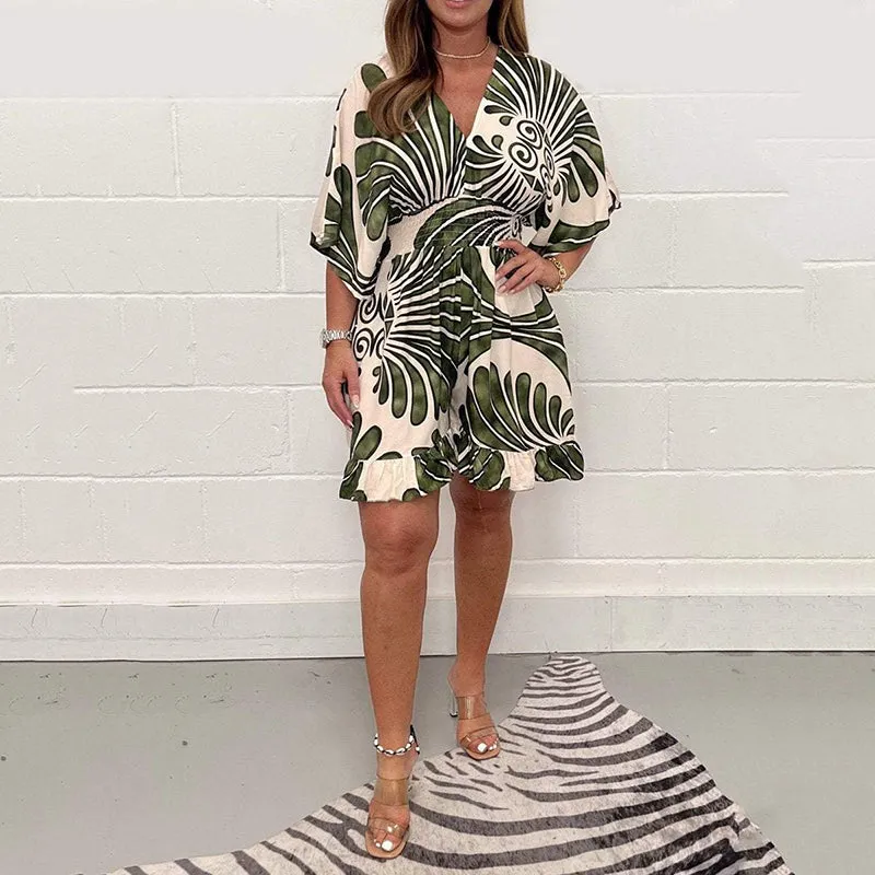  New Bestselling Womens Floral Print Casual Jumpsuit  Stylish & Comfy!